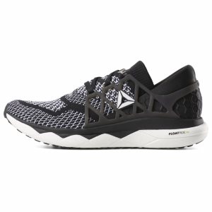 Buty Do Biegania Damskie Reebok Custom Floatride Run Czarne/Białe PL 51IOBDK